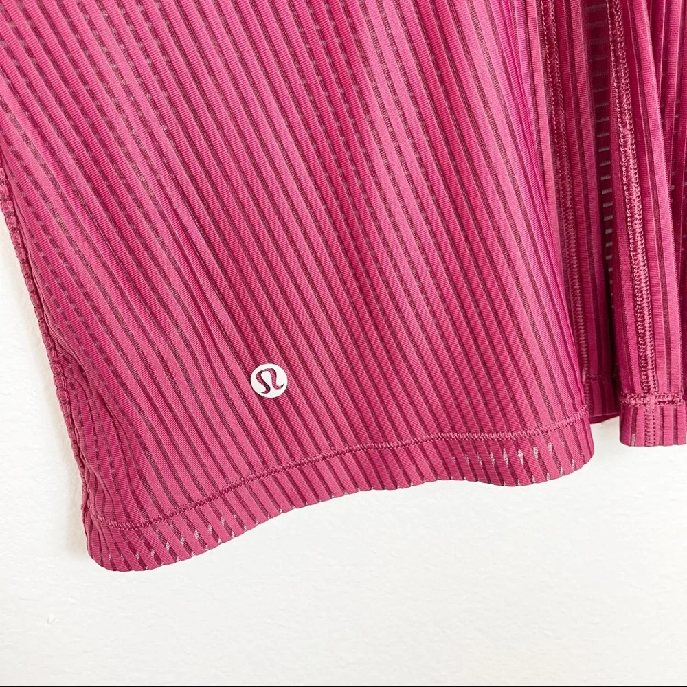 Lululemon Miles Ahead Tank Ruby‎ Wine Red 4